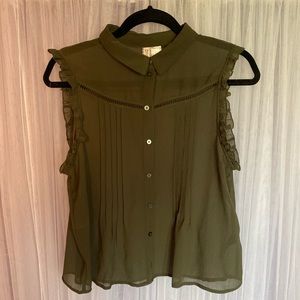 H&M Green Blouse - Size 12